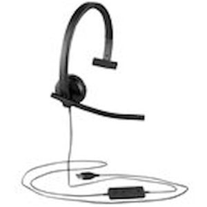 Logitech H570e - Headset - pÃ¥ Ã¶rat - kabelansluten - USB-C