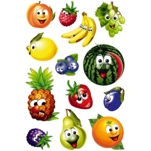 Herma stickers Magic frukter (1) 10st