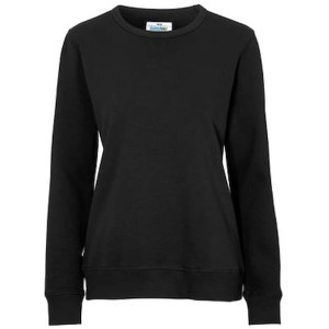 Sweatshirt Crew Neck dam GOTS svart L