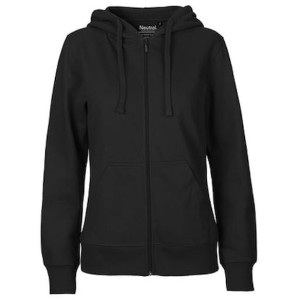 Hoodie zip NEUTRAL O83301 dam svart 2XL