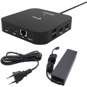 I-TEC USB-C Dual HDMI Docking Station, PD 100W + PSU 100W