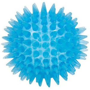 Massageboll m piggar soft 7,5cm blÃ¥