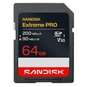 SanDisk Extreme PRO - Flash-minneskort - 64 GB - Video Class V30