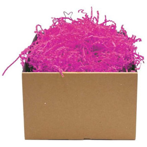Crinkle craft rosa pappersstrimlor 1kg