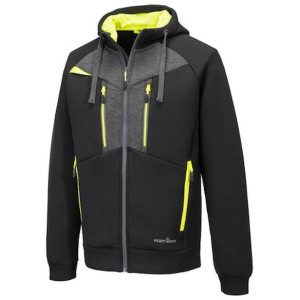 Hoodie zip PW DX472 svart L