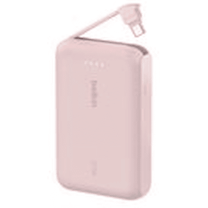 Belkin 10k PD20W Integrated USB-C Cable Power Bank, Pink