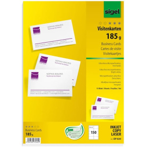 Visitkort Sigel micro  185gr  150/fp