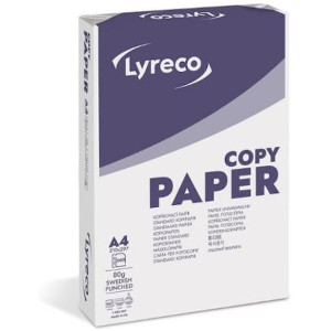 Kopieringspapper LYRECO Copy A4 80g h 500/fp 5frp