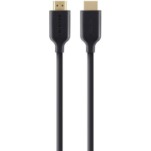 Gold-Plated High-Speed HDMI Cable w/Ethernet, Black (2m)