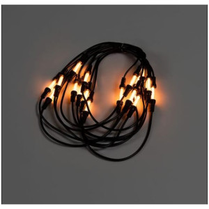 Ljusslinga 30 amber LED 9,57m svart
