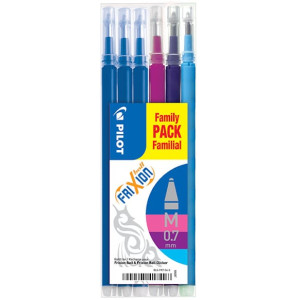 Frixion patron refillll 0,7 sorterade fÃ¤rger (6)