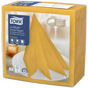 Servett TORK LinStyle Middag gul 50/fp