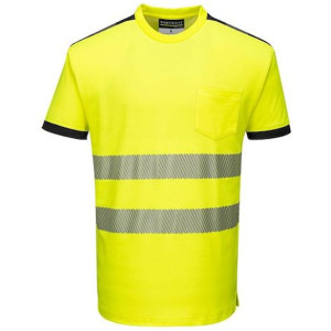 T-shirt varsel PW T181 kl2 gul XS