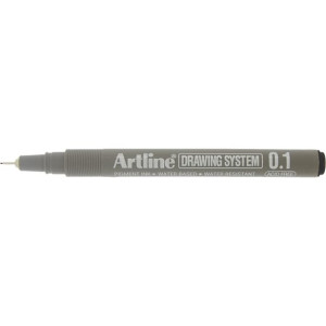 Fineliner ARTLINE EK231 0,1mm svart 12st