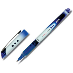 Rollerballpenna PILOT V-Ball Grip Fine BlÃ¥, 0.5mm, dokumentÃ¤kta