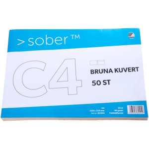 Kuvert brun C4 FH (50)