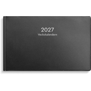 Veckokalendern 2027 plast svart