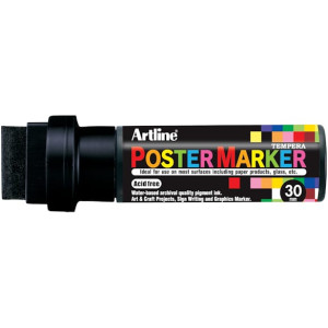 Poster Marker Artline 30 mm svart 6st