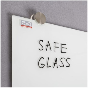 Glastavla Magnetisk 90x60cm vit