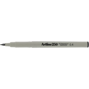 Fineliner Artline 250 Permanent 0.4 svart 12st