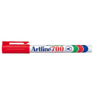 MÃ¤rkpenna ARTLINE Rund 700 Perm. 0.7 rÃ¶d 12st