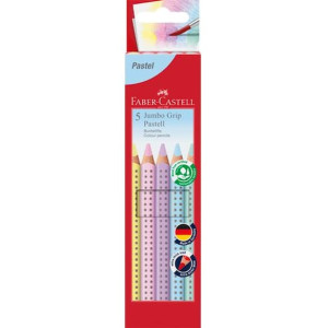 FÃ¤rgpenna FABER Jumbo Grip pastel 5/fp