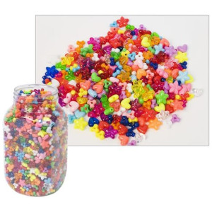 PlastpÃ¤rlor HjÃ¤rta/StjÃ¤rna/Propellermix, 2100/fp