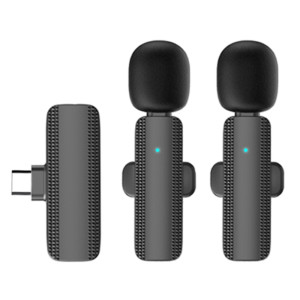 Langaton Lavalier Lapel - mikrofoni ja - vastaanotin USB - C 2 +1:lle