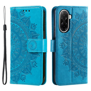 Xiaomi Redmi A5 4G / Poco C71 4G Jalustakotelo Totem Lompakkokotelo - Sininen