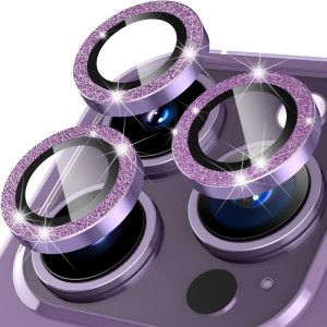 Apple iPhone 15 Pro / 15 Pro Max Ring Circle Lens - elokuvasetti Glitter