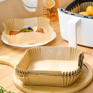 Neliö 200 kpl Air Fryer -paperit Air Fryerille 20 x 20 cm