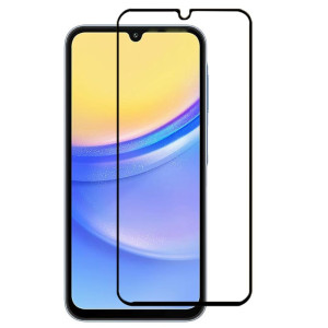 2-KPL SKALO Samsung A15 5G Koko Näytön Karkaistu Lasi - Musta