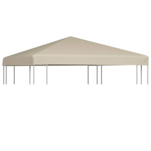 vidaXL Huvimajan katto 310 g / m² 3x3 m beige