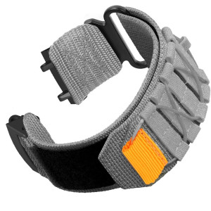 Huami Amazfit T-Rex 3 Nylon kellonauha silmukka kiinnitin rannehihna liitin - Harmaa