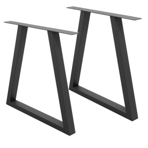 Ecd-Germany Pöydän jalat taulukko runko puolisuunnikkaan suunnitella teollisen muotoilun taulukko pohja 60 x 72 cm teräs
