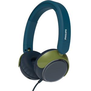 Philips On-Ear-kuulokkeet lapsille, 85 dB:n äänenvoimakkuuden rajoitus, kaapeli - Sinivihreä kristalli