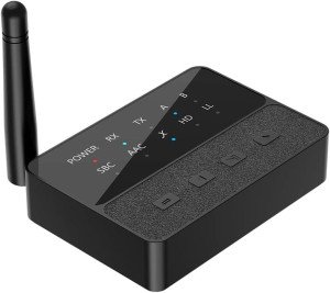 NÖRDIC Bluetooth 5.3 Vastaanotin Lähetin aptX aptX HD kahdelle kuulokkeelle, AUX/RCA
