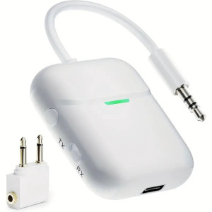 NÖRDIC Bluetooth 5.4-lähetin ja vastaanotin lentokoneelle ja televisiolle, jopa 2 laitetta, tukee aptX LL, aptX Adaptive, aptX HD