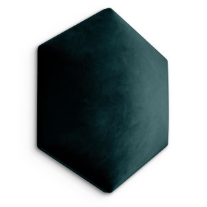 Panele tapicerowane 35x40 na ścianę hexagon turkusowy