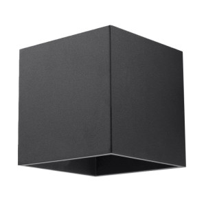 Kinkiet QUAD 1 10x12x10cm nowoczeny czarny G9 do slaonu
