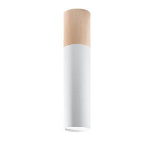 Plafon PABLO biały 30x6x6cm owoczesna lampa GU10 do salonu