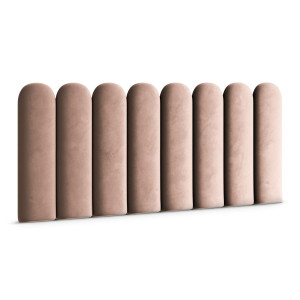 Panele tapicerowane 20x80 cm na ścianę płotek różowy magic velvet