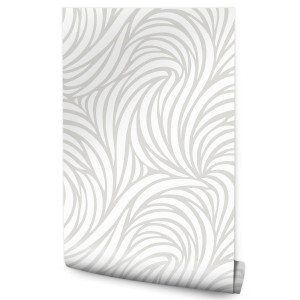 Tapeta Szare ORNAMENTY Nowoczesne Wzory Abstrakcja 53x1000
