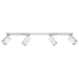 Plafon MERIDA 4L biały 16x6x80cm nowoczesna lampa GU10 do salonu