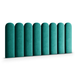 Panele tapicerowane 20x80 cm płotek magic velvet turkusowy