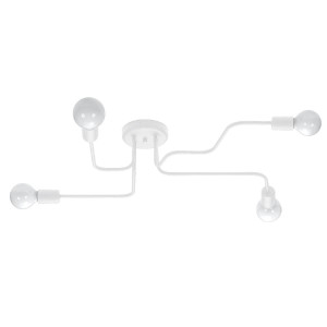Żyrandol VECTOR 4 biały 15.5x58x78cm lampa wisząca nowoczesna E27 do salonu