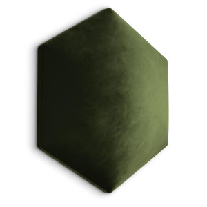 Panele tapicerowane 26x30 cm hexagon magic velvet khaki