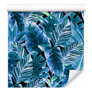 Tapeta do salonu liście bananowca monstery natura