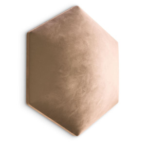 Panele tapicerowane 35x40 hexagon magic velvet beżowy