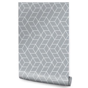 Tapeta Do Salonu Nowoczesne Wzory GEOMETRYCZNE 3D 53x1000